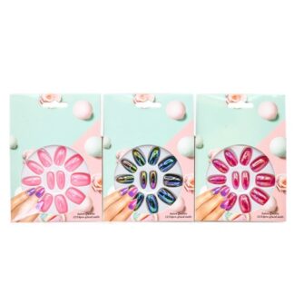 False Nails Asst Glitter Color With Pre Glued