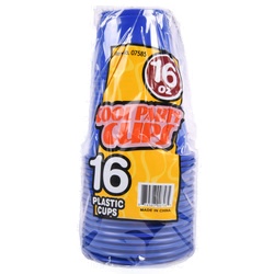 Plastic Cups Blue 16 Oz