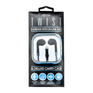 Sentry Twist Earbuds W/Mic Slate