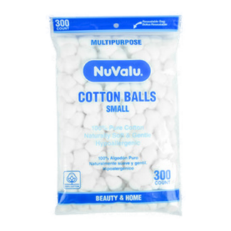 Nuvalu Cotton Balls 300 Ct