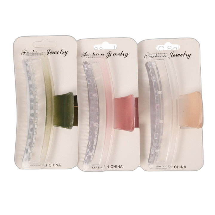 Hair Jaw Clip Asst Light Clrs