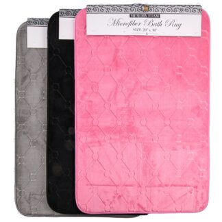 Microfiber Bath Rug 20 X 30 In Asst Colors