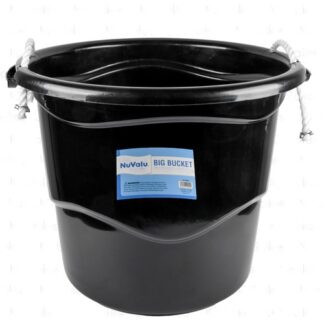 Nuvalu Big Round Bucket Black D21.6*H17.7"