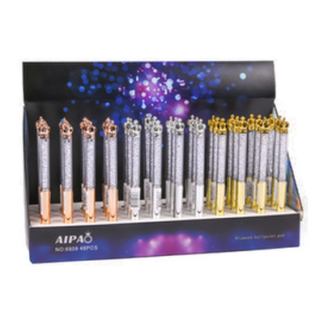 Pen Crown Display Asst Metallic Colors