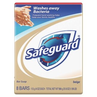 Safeguard Bar Soap Clean Scent Beige4 Oz X8 Ct(31.8Oz)