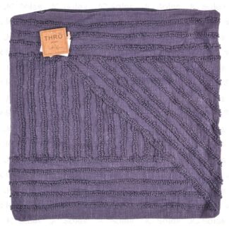 Trina Tuffed Cotton Pillow Cover Navy