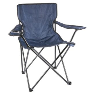 Camping Chair Navy Blue W/Lg Armrest