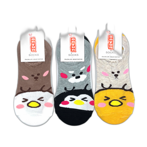 Anyun No Show Socks Asst 1 Pr