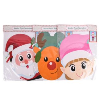 Hx Xmas Cutout Jointed Asst Characters 36"