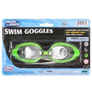 Hs Swimming Goggles On Blister Card Asst 6"