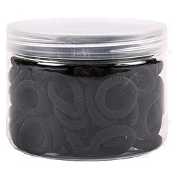 Mini Hair Elastics Black Color