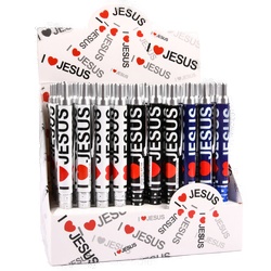 Pen "I Love Jesus" Asst