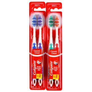 Colgate Toothbrush Classic Clean Soft 2 Pk