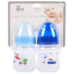 Baby Wide Neck Bottle Aqua/Blue 10 Oz 2 Pk