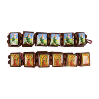 Wood Bracelet V.Guadalupe/St Jude