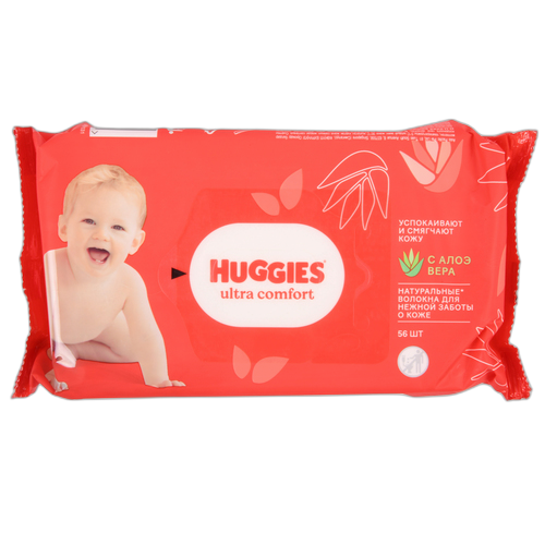 Huggies Baby Wipe Ultra Comfort 56 Ct