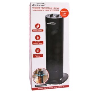 Hw Brentwood Portable Ceramic Tower Heater 1500Wt