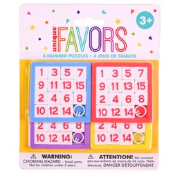 Number Puzzle Party Favors 4 Ct