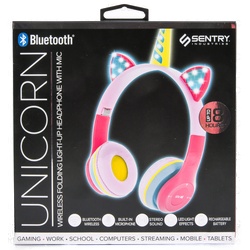 Sentry Light Up Unicorn Headphones Wireless