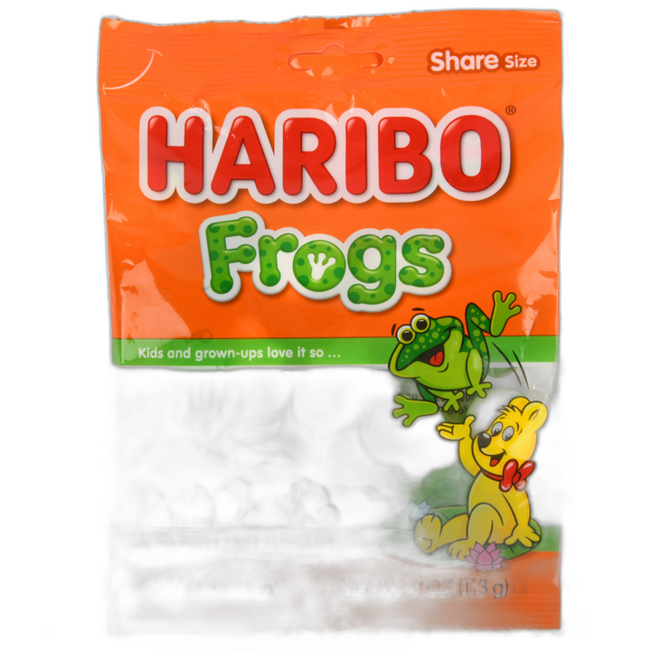Haribo Mini Rainbow Frog Gummy Candy 4 Oz