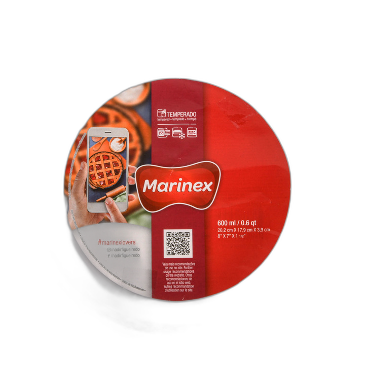 Marinex Tempered Glass Pie Dish .6 Qt