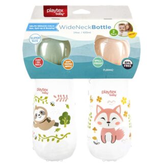 Wide Neck Baby Bottle 2 Pk