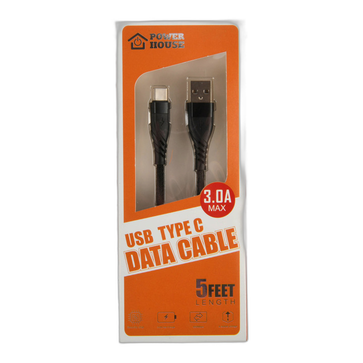 Power House Usb Type C Data Cable 5 Ft