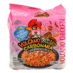 Paldo Chicken Noodle Volcano Carbonara 4.59 Oz