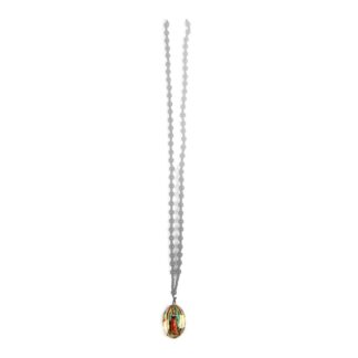 Necklace Virgen De Guadalupe Black Beads