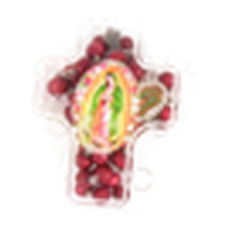 Scented Rosary Virgen Guadalupe Red