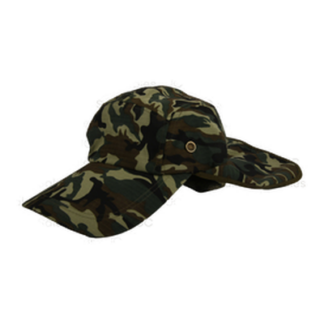 Summer Hat W/Neck Flap Camo