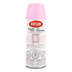 Krylon Chalky Finish In/Exterior Aerosol Pink 12 Oz