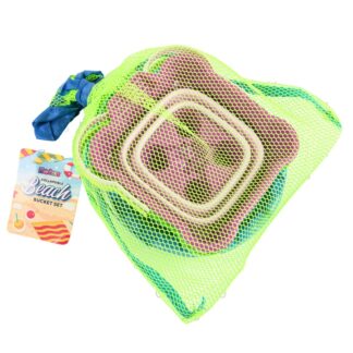 Hs Collapsible Beach Bucket Play Set 3 Pc