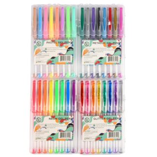 Supplyline Gel Pens Asst Colors 8 Pk Pdq