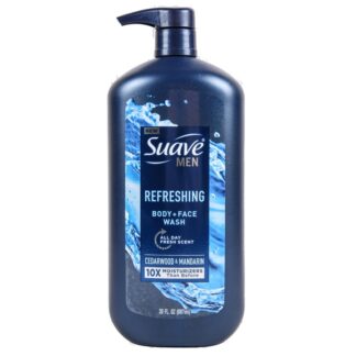 Suave Men Refreshing Body+Face Wash 30 Oz