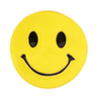 Jubillie Press Glass Coffee Mug Smiley Face 3.5"Dx4.25"H