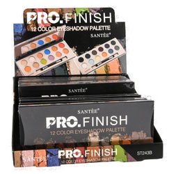Santee Pro. Finish Eyeshadow Palette 12 Asst Col