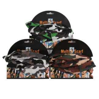 Multifunctional Scarf Camouflage Asst Col