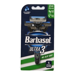 Barbasol Ultra3 Razor 4 Ct