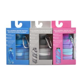 Collapsible Silicone Thermo Bottle Asst Color