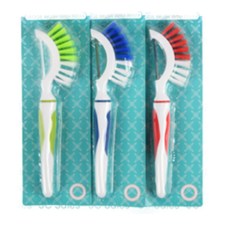 Peeler W/Built In Veggie Brush Asst Color 8 In