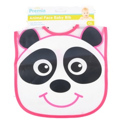 Premia Baby Bib Animal Face Asst