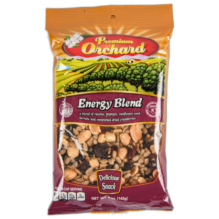 Premium Orchard Energy Blend Trail Mix 5 Oz