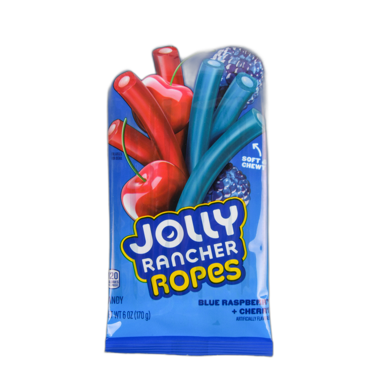 Jolly Rancher Blue Rasp & Cherry Ropes 6 Oz