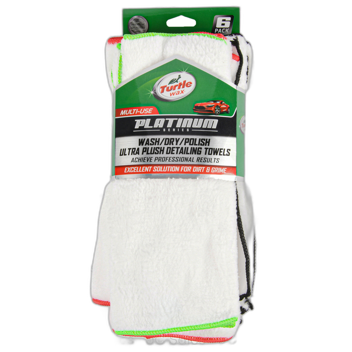 Turtle Wax Platinum Auto Detailing Towels 12X16" 6 Pk