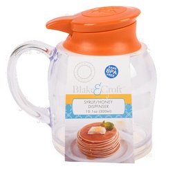 Plast Syrup/Honey Dispenser W/Lid Asst Color
