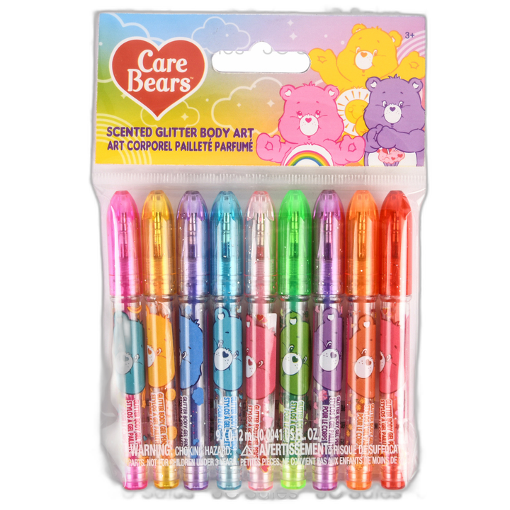 Care Bears Scent Glitter Body Pens Asst 9 Pk