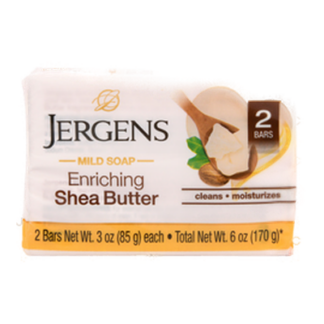 Jergens Bar Soap Shea Butter 2 Pk 3 Oz