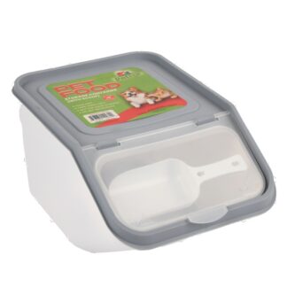 Pet Food Storage Container W/Scoop Lid 3000 Ml