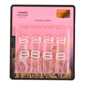 Bra Shoulder Strap Clear 4 Pc